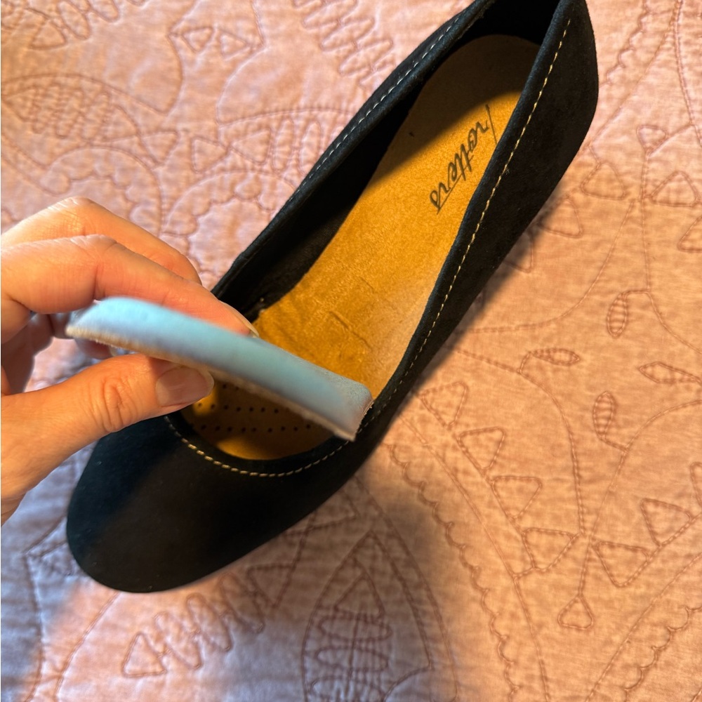 Trotters Women's Black Suede Wedge in 9 NARROW Winnie - Picture 11 of 12
